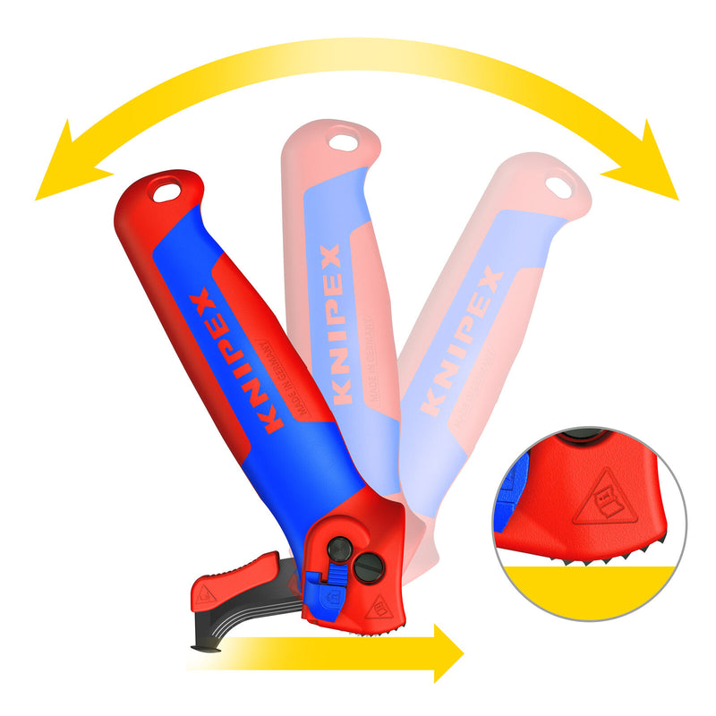 Knipex 16 50 145 SB 145mm Cable Stripping Knife With Ratchet Function