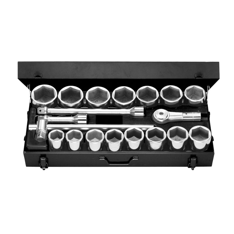 Facom M.431E 1"Dr 19pce Metric 46-82mm Hexagon (6-Point) Socket Set