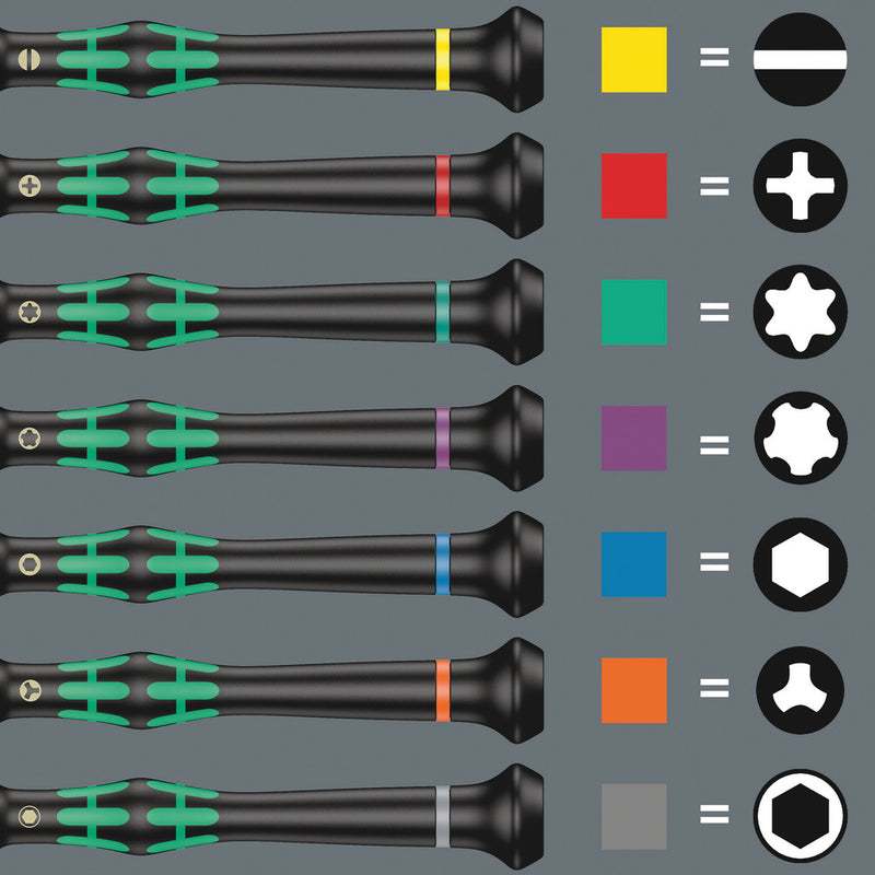 Wera 150106 24pc 9715 Foam insert Kraftform Micro Precision Screwdriver Set 1