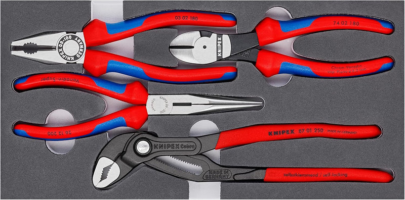 Knipex 00 20 01 V15 6pce Basic Plier Set In Foam Tray