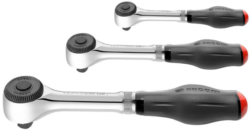 Facom 1/4", 3/8" & 1/2"DR Rotator Ratchet Set (R.360 J.360 S.360)