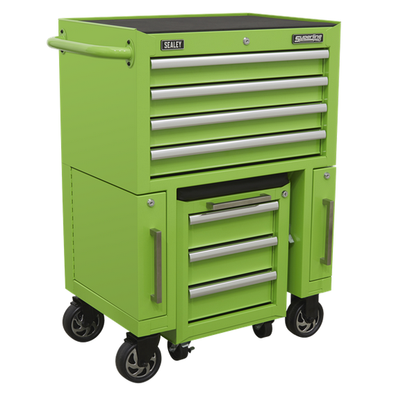 Sealey AP556CSHV 4 Drawer Rollcab With 3 Drawer Utility Seat