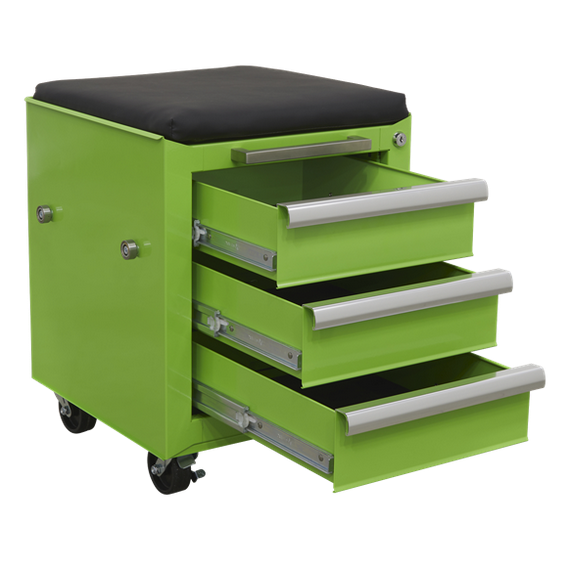 Sealey AP556CSHV 4 Drawer Rollcab With 3 Drawer Utility Seat