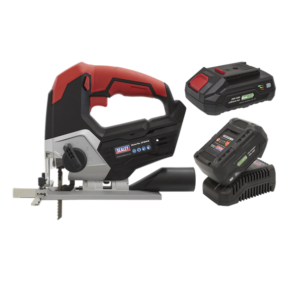 Sealey CP20VJSKIT 20V SV20 Series Cordless Jigsaw Kit - 2 Batteries